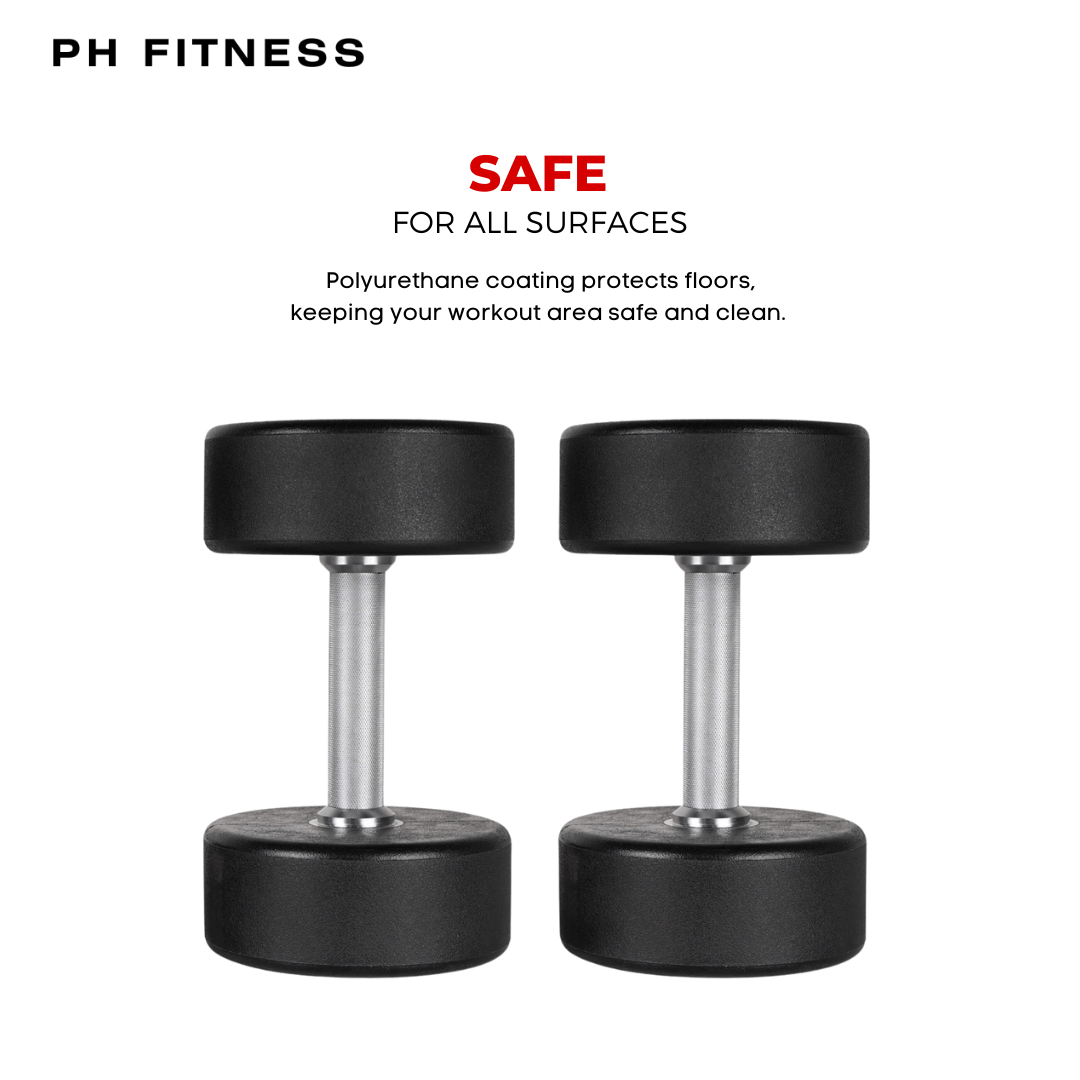 Polyurethaan Dumbbells - PH Fitness
