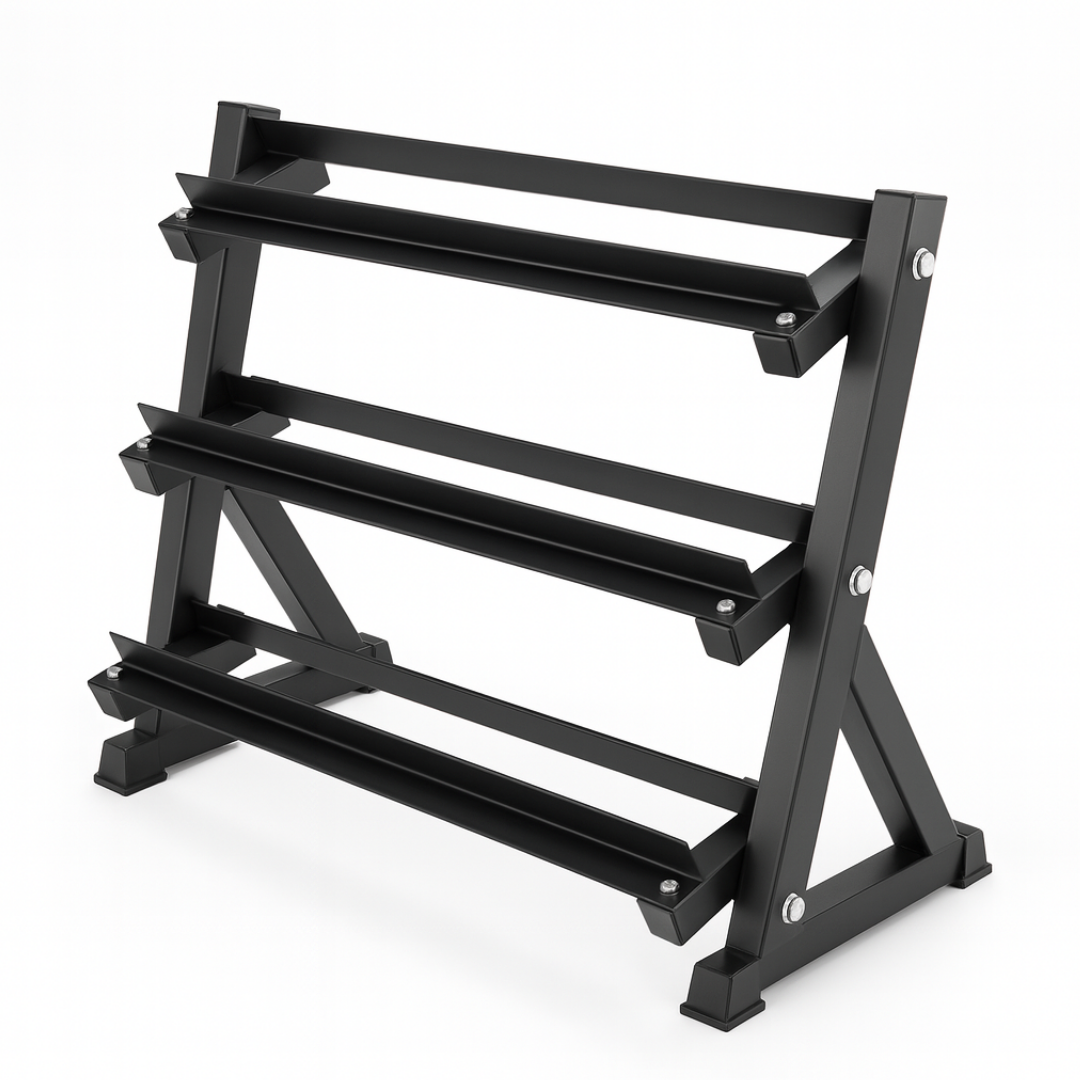Dumbbell Rek – 3-Laags Professioneel Ontwerp 2,5KG–25KG of 2KG-20KG