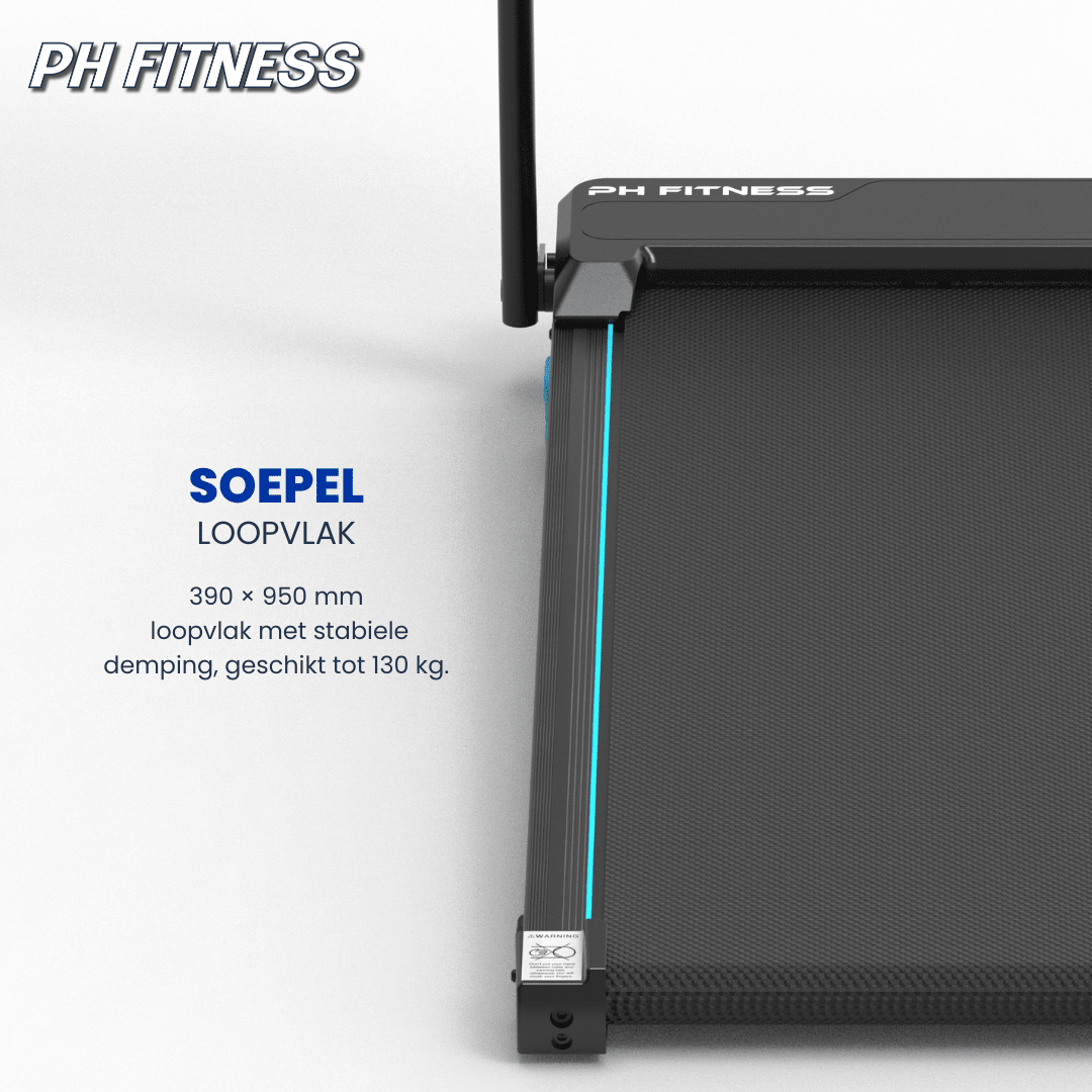 Endurance Loopband 12km/h Incline tot 12% - PH Fitness