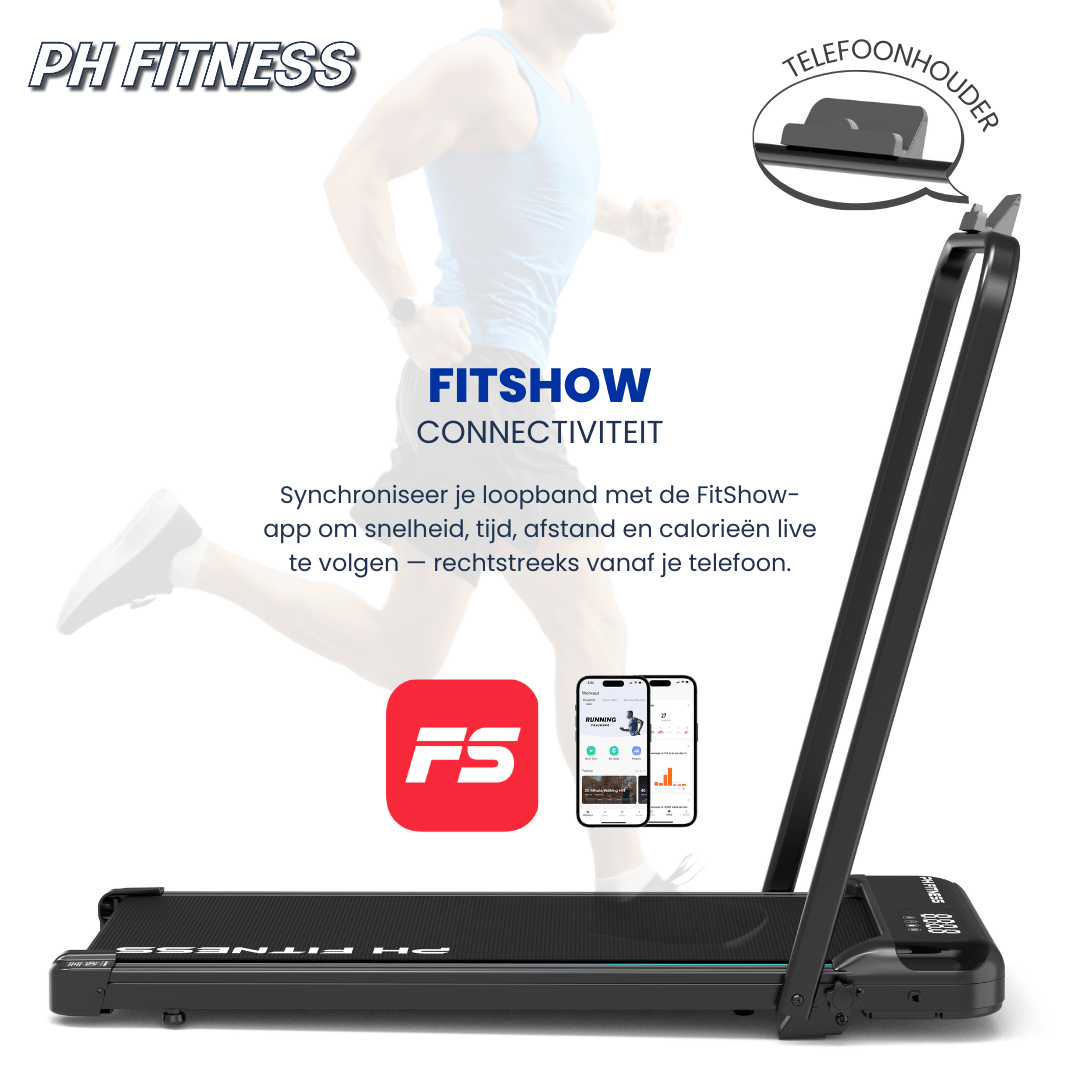 PH Fitness FitRunner opvouwbare loopband tot 10 km/u – productbeeld 5
