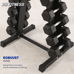 Hexa Dumbbell Set met Verticaal Rek - 1 t/m 10KG - Physical Sports Group B.V.