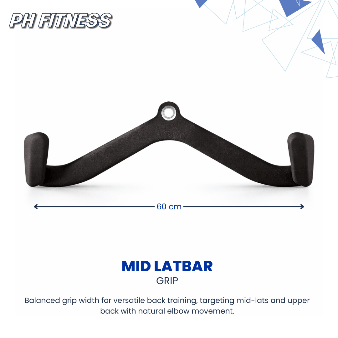 Multi Grip Kabelgreep Set 7 - Delig – Lat Pulldown & Row Attachments – Professionele Kabelmachine Handgrepen voor Rugtraining & Fitness - PH Fitness