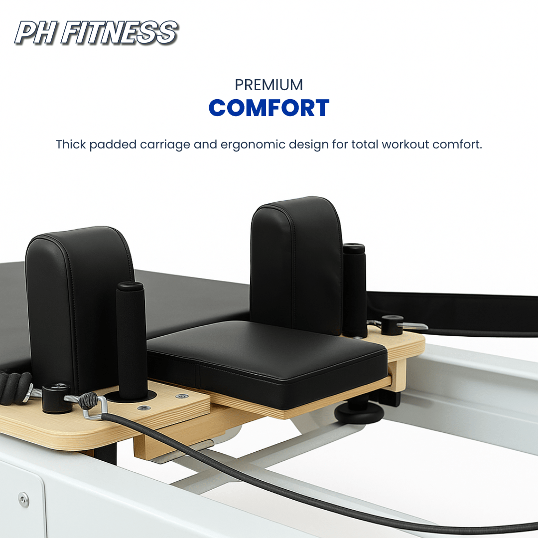 Opvouwbare Pilates Reformer – Premium Studio Kwaliteit met Verstelbare Veerweerstand - PH Fitness