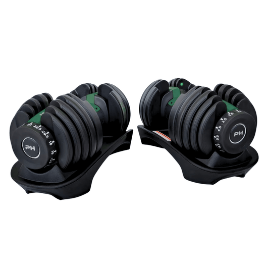 Verstelbare Dumbbells Set 24KG - Groen - PH Fitness