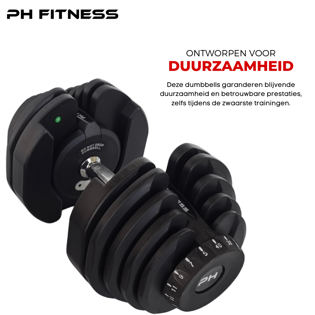 Verstelbare Dumbbells Set 40KG - PH Fitness