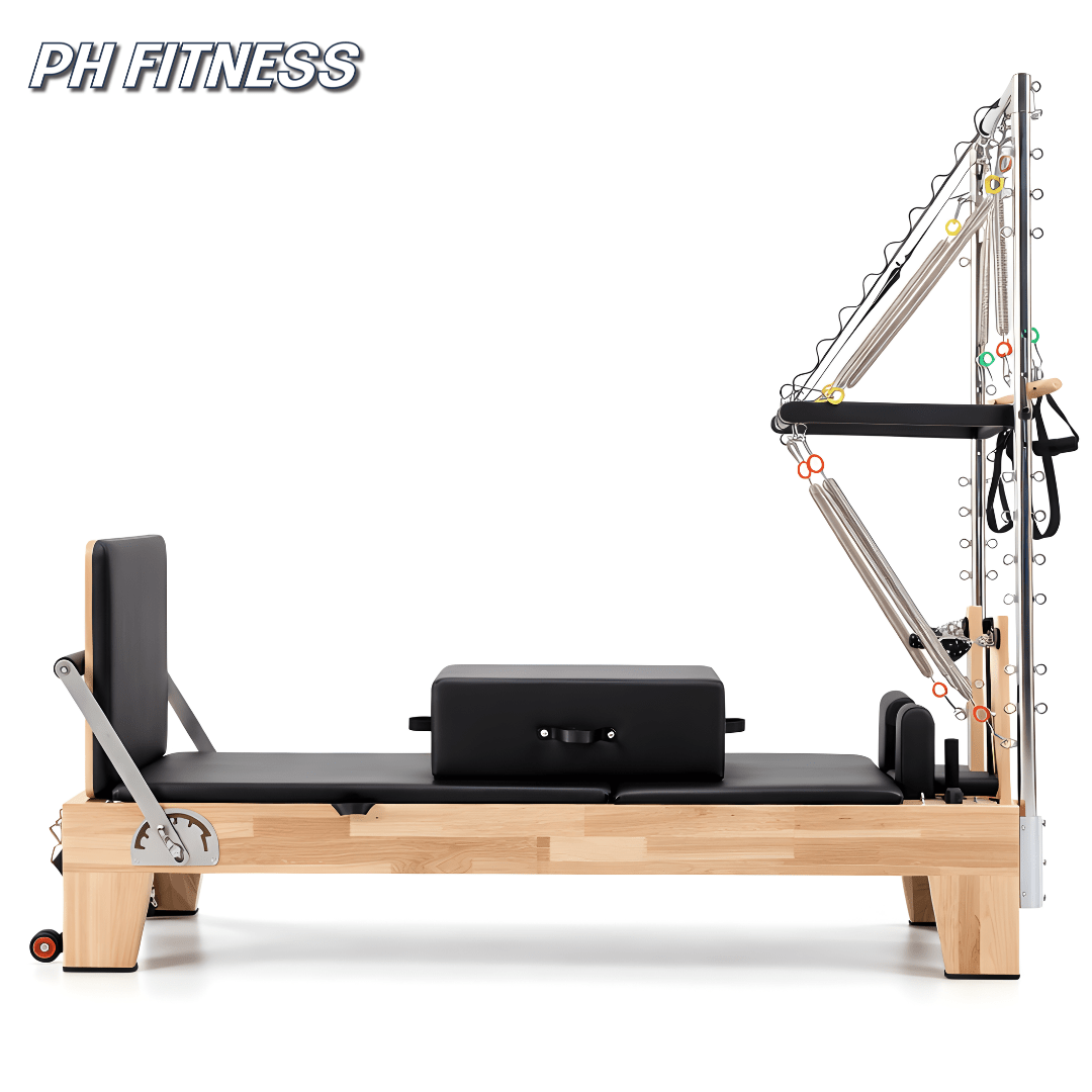 Wooden Pilates Reformer - Half Trapeze Tower - Physical Sports Group B.V.